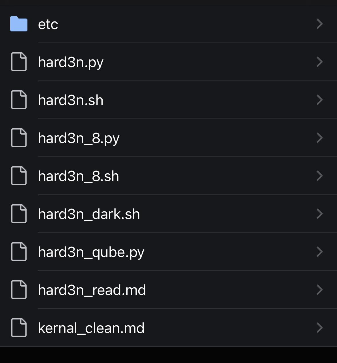 Core Directories and Scripts